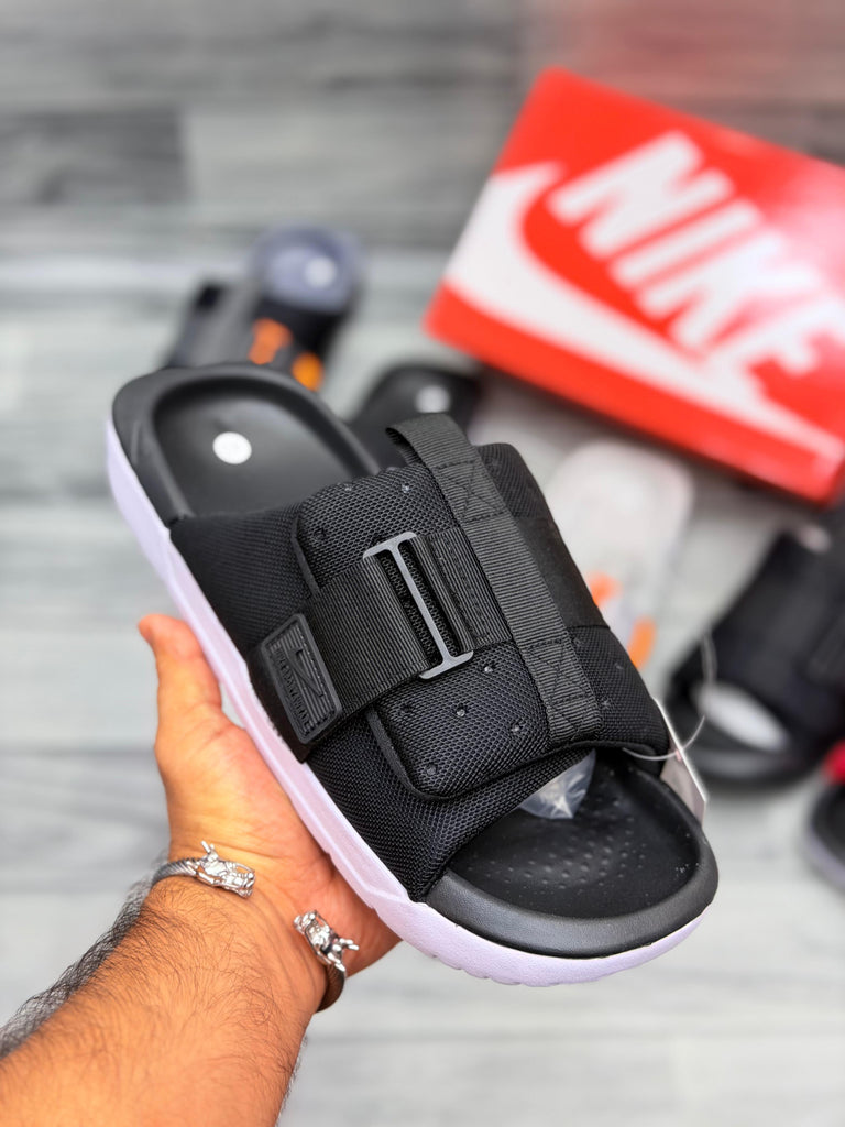 nike asuna slide men's black