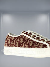 Christian Dior Walk Embroidered Canvas Low Deep Amaranth