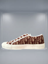 Christian Dior Walk Embroidered Canvas Low Deep Amaranth
