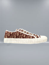 Christian Dior Walk Embroidered Canvas Low Deep Amaranth