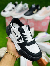 Ogie Retro New Stylish Shoes - Black White