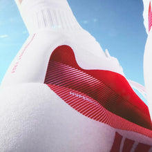 White Red Adidas Hyperboost Edge Running Shoes
