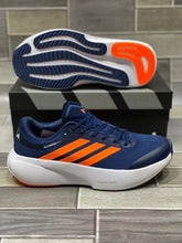 Blue Orange Adidas Supernova Rise 3 side profile view