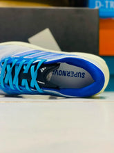 Silver Blue Adidas Supernova Rise 3 side profile view
