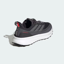 Grey Black Orange Adidas Ultraboost 5 TR Shoe on a light gray background