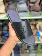 Louis Vuitton Monogram Leather Slide Sandals